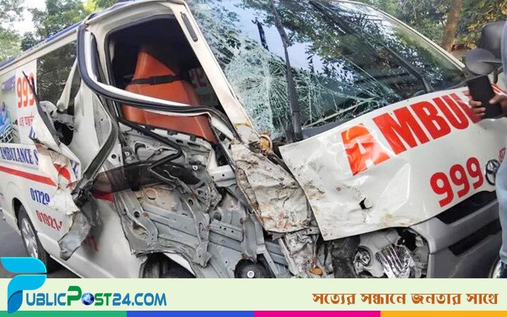 যশোরে অ্যাম্বুলেন্স-ভ্যান মুখোমুখি সংঘর্ষে নিহত ৩