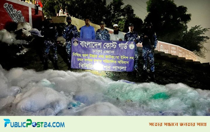 ১৭৩ কোটি টাকা মূল্যের অবৈধ কারেন্ট জাল-সুতার রিল জব্দ